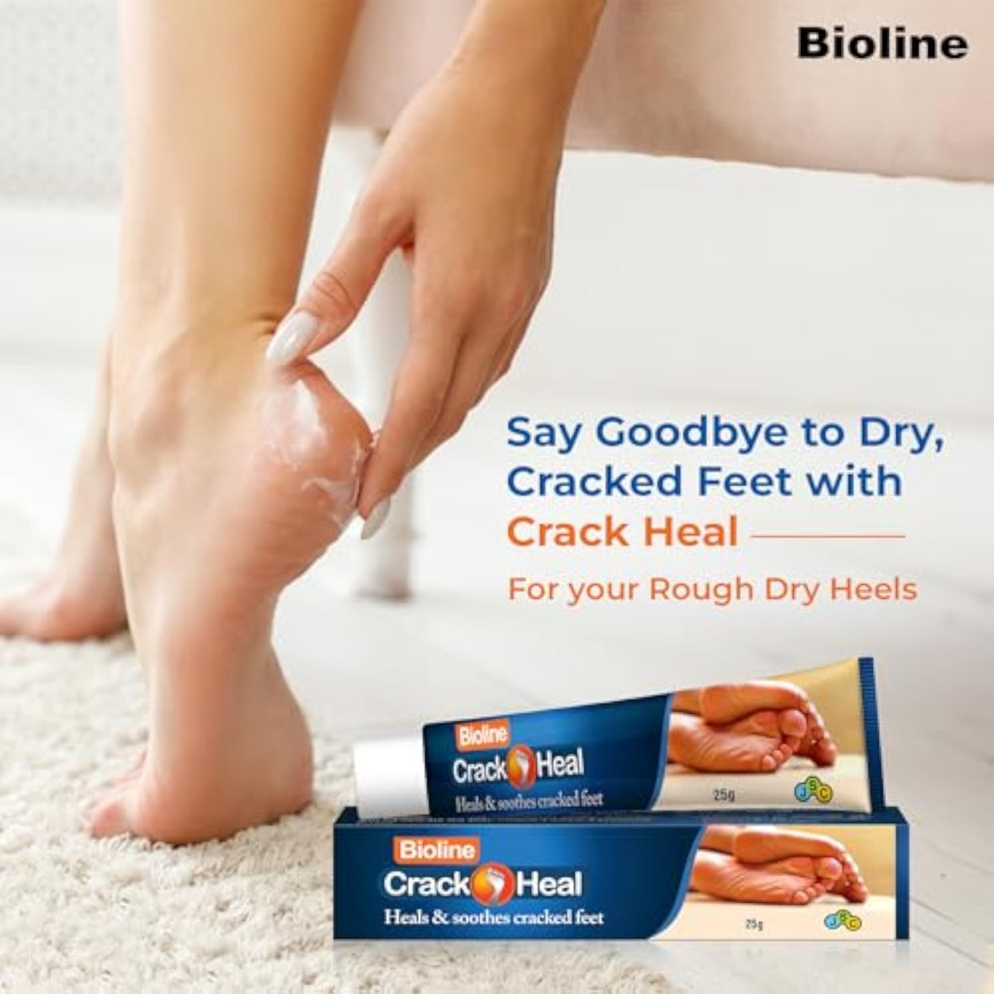 Crack Heal Foot Cream for Dry, Rough Heels, 50ml